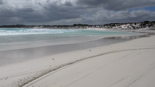 White Wharton Beach Día Verano Uno Los Lugares Más Bellos — Vídeos de Stock