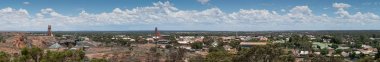 Kalgoorlie, Avustralya - 27 Ocak 2018: Şehir, Kalgoorlie üzerinde 27 Ocak 2018 Batı Avustralya'da Panoraması