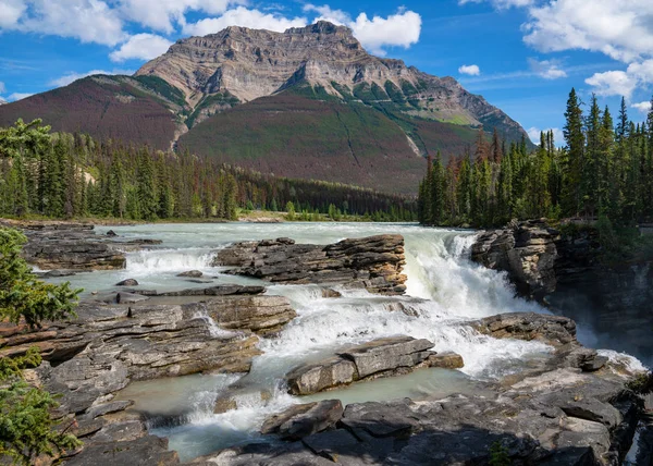 Athabasca Falls, Jasper National Park, Alberta, Canadá — Fotografia de Stock