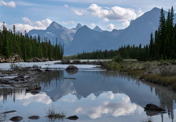Río Athabasca, Parque Nacional Jasper, Montañas Rocosas, Alberta , — Foto de Stock