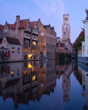 Bruges, Belçika sabahın erken saatlerinde