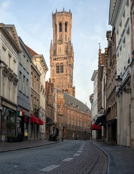 Manhã cedo em Bruges, Bélgica — Fotografia de Stock