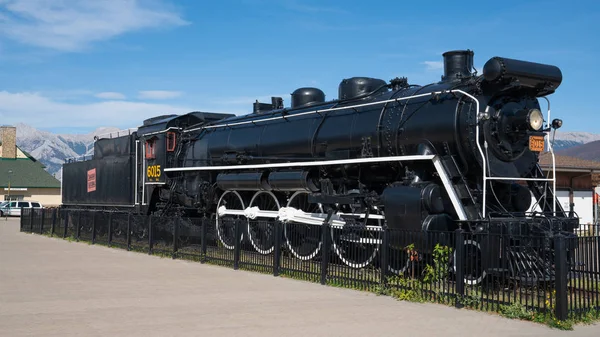 Locomotiva a vapor, Jasper, Canadá — Fotografia de Stock