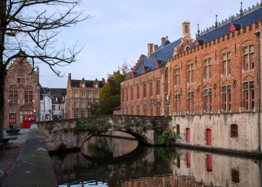 Belçika 'nın tarihi Bruges kenti