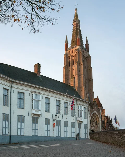 Belçika 'nın tarihi Bruges kenti — Stok fotoğraf