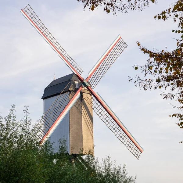 Historische molen, Brugge, België — Stockfoto