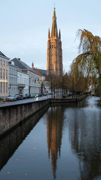 Bruges Bélgica Novembro 2019 Edifícios Históricos Bruges Novembro 2019 Bélgica — Fotografia de Stock