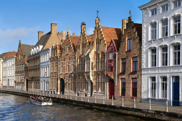 Bruges Belgium November 2019 Tourists Boattrip Canals Bruges November 2019 — 图库照片