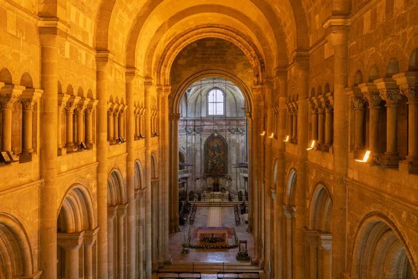 Lisbon Portugal January 2020 View Main Aisle Cathedral Lisbon January — Stock Photo, Image