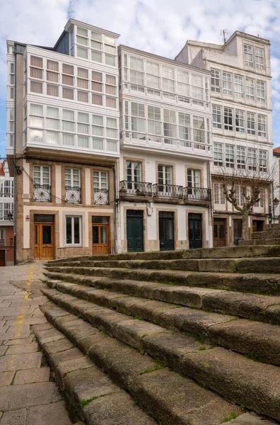 Historische Gebouwen Van Coruna Galicië Spanje — Stockfoto