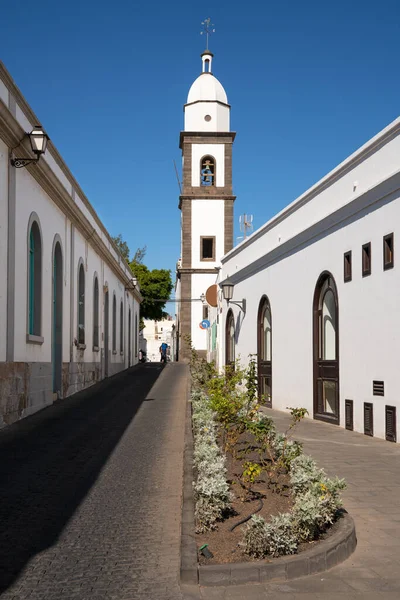 Imagen Exterior Una Iglesia Antigua Iglesia San Gines Arrecife Lanzarote —  Fotos de Stock