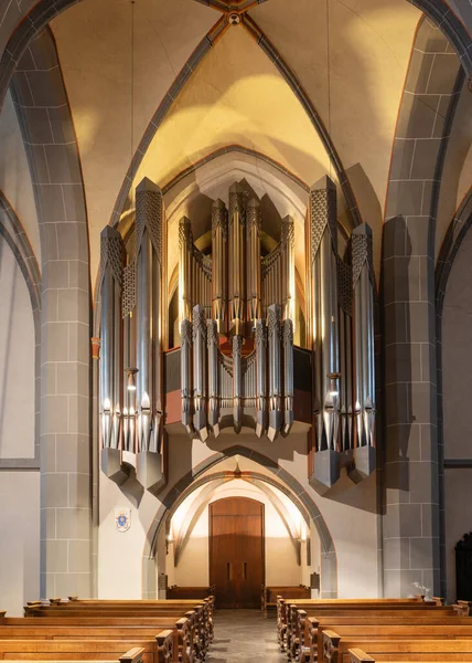 Dusseldorf Duitsland November 2019 Orgel Van Kerk Lambertus November 2019 — Stockfoto