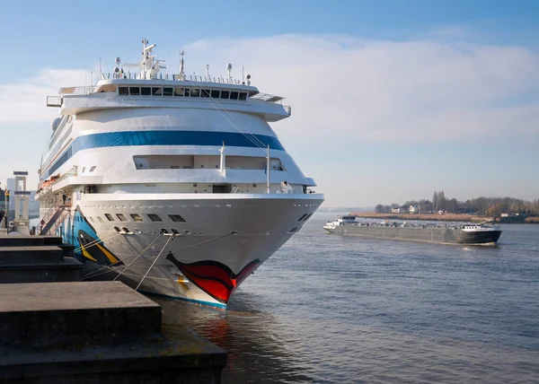 Antwerp Bélgica Febrero 2020 Crucero Aida Cara Puerto Amberes Febrero — Foto de Stock