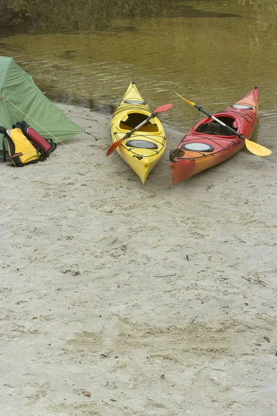 Kayak en el río. — Foto de Stock