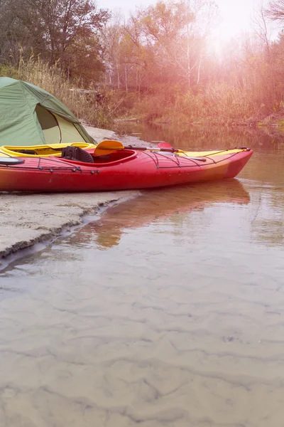 Kayaking on the river. — Stock Photo, Image