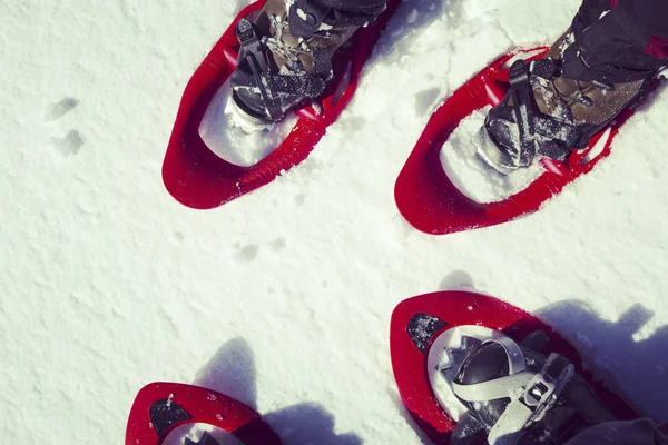 Winter hiking in the mountains. — Stock Photo, Image