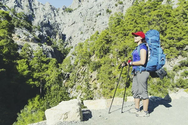 Trekking a lo largo del sendero Lycian. La increíble naturaleza de Turquía. G — Foto de Stock