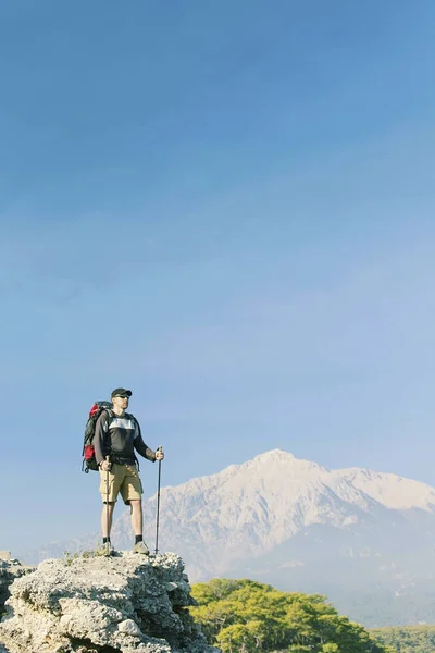 Vandring längs lykiska leden. Den fantastiska naturen i Turkiet. S — Stockfoto