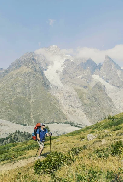 Campaña alrededor del Mont Blanc.Campaña alrededor del Mont Blanc . — Foto de Stock