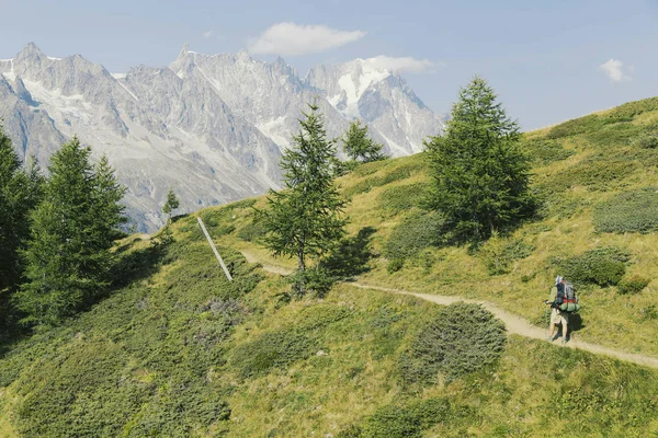 Εκστρατεία γύρω από το Mont Blanc.Campaign γύρω από το Mont-Blanc. — Φωτογραφία Αρχείου