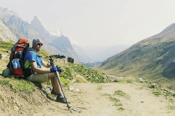 Campaña alrededor del Mont Blanc.Campaña alrededor del Mont Blanc . — Foto de Stock