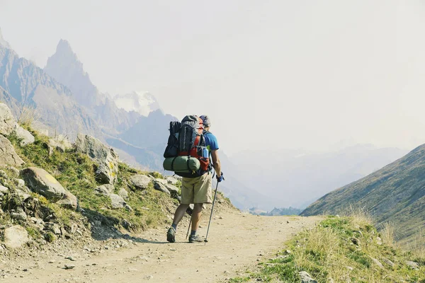 Campaña alrededor del Mont Blanc.Campaña alrededor del Mont Blanc . — Foto de Stock