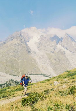 Yaklaşık 200 km benzersiz bir trek tur du Mont Blanc's bir