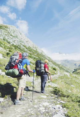Yaklaşık 200 km benzersiz bir trek tur du Mont Blanc's bir