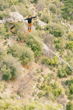 Gökyüzünde aşmak. Antalya'da Türk Highline karnaval.