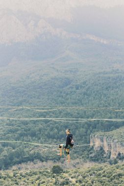 Gökyüzünde aşmak. Antalya'da Türk Highline karnaval.