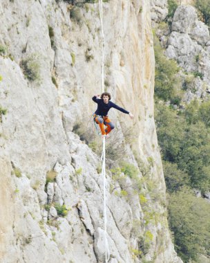 Gökyüzünde aşmak. Antalya'da Türk Highline karnaval.
