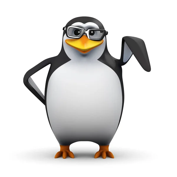 3d Penguin poäng — Stockfoto