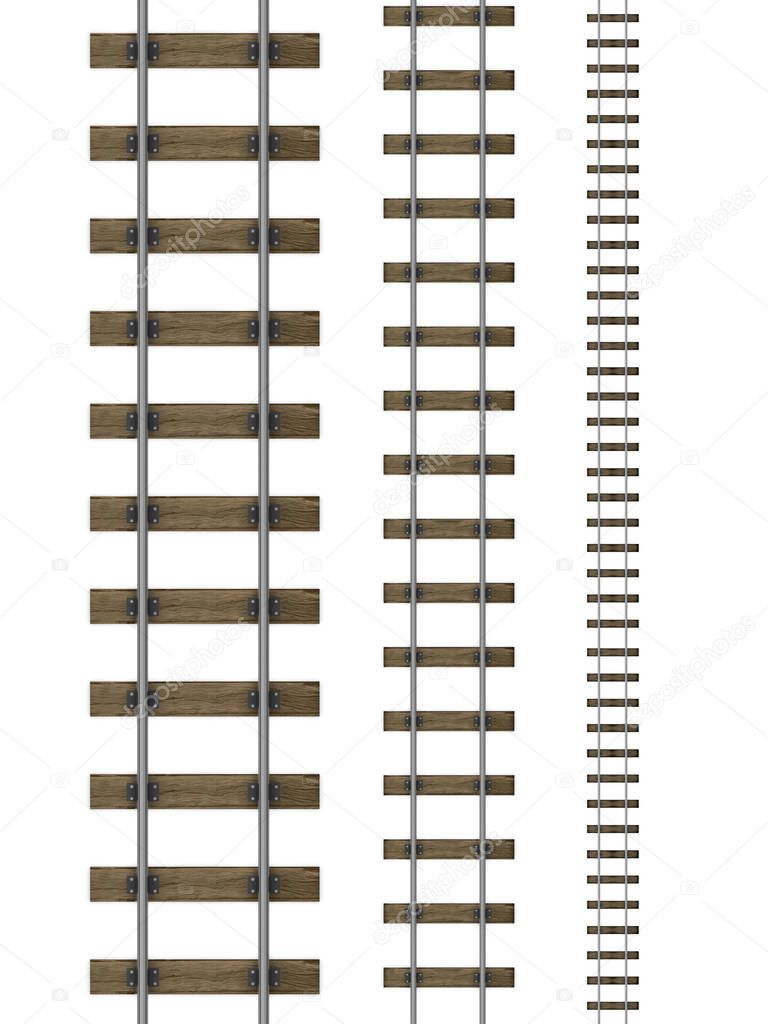 3d Railway tracks