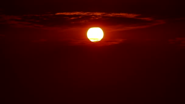 4k Timelapse Dramatische Zonsondergang Wolken op de Hemel, Het instellen van Dusk Time Lapse, Achtergronden — Stockvideo