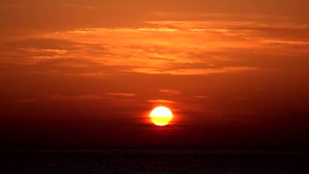 Sunset Sea Beach Ανατολή Του Ηλίου Στην Παραλία Ωκεανός Στο — Αρχείο Βίντεο