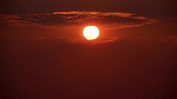 Caduta Temporale Levata Del Sole Vista Sul Cielo Tramonto Estate — Video Stock