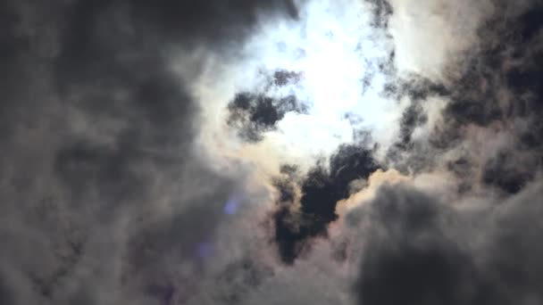 Caduta Temporale Levata Del Sole Vista Sul Cielo Tramonto Estate — Video Stock