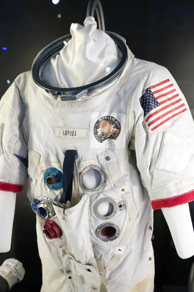 American space suit at exhibition Cosmos — Stock Photo, Image