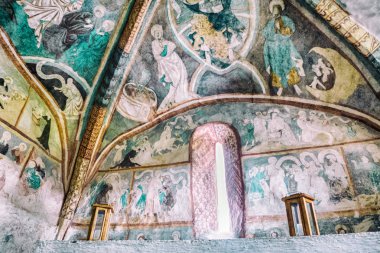 Ludrova tüm azizler Gotik kilise Ortaçağ duvar resimleri, 