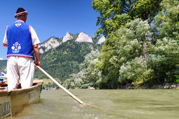 Rafting on river Dunajec, Slovakia