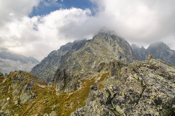 Fotvandring i bergen, Slovakien — Stockfoto