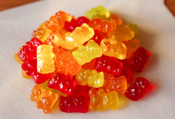 Färgglada gummi bears — Stockfoto