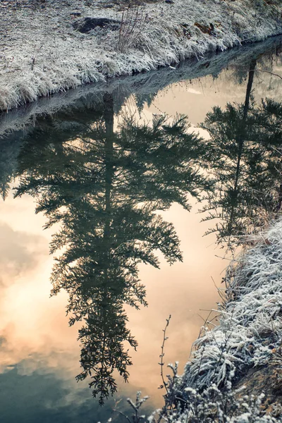 Reflektion över vatten — Stockfoto