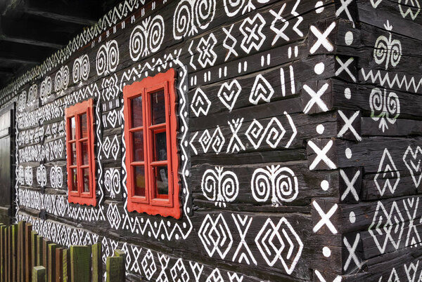 Wooden rural ornamental house