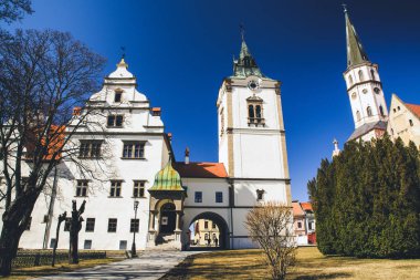 Belediye Binası ve St James Katedrali şehirdeki Levoca, Slovakya
