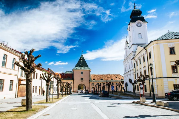 Historisches Kosicka-Tor in der Stadt Levoca, Slowakei — Stockfoto