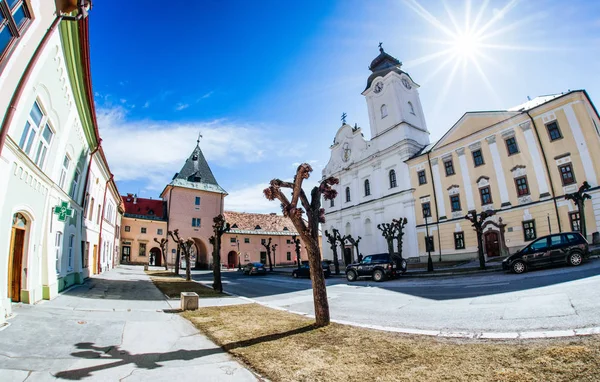 Centro histórico da cidade Levoca, Eslováquia — Fotografia de Stock