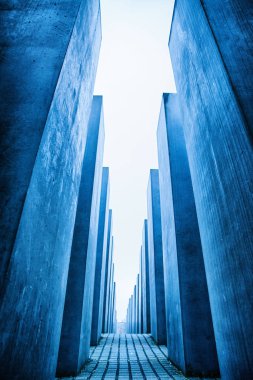 Labirent üzerinden Holocaust memorial, Berlin, Almanya