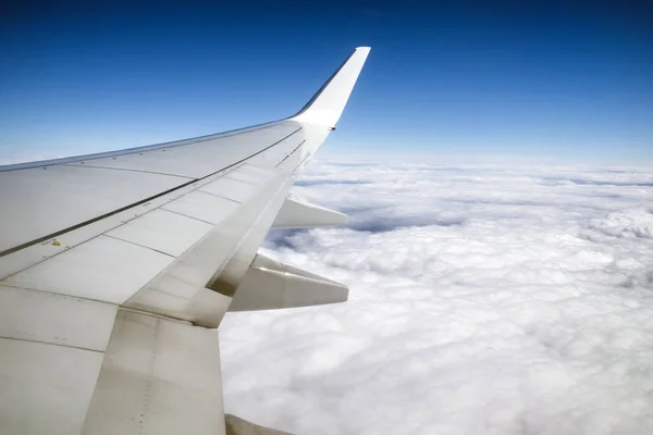 View from window of airplane — Stock Photo, Image
