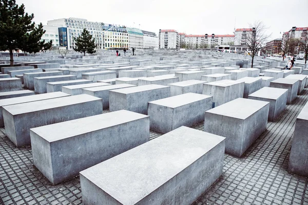 Holocaust memorial in Berlin, Germany — Stock Photo, Image